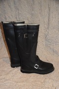 Czarne długie kalosze Ilse Jacobsen 37 klamry
