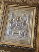 WIELKA Ikona RUSKA w kiocie TRÓJCA ŚWIĘTA wg. Rublowa. Z Certyfikatem. 