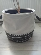 DUŻY BOHO KOSZ Z UCHWYTAMI DO PRZECHOWYWANIA ORGANIZER OSŁONKA NA DONICĘ