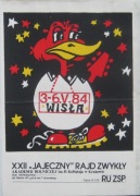 Wisła 1984 r Plakat rajdu studenckiego