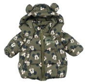 Nowa ocieplana zimowa kurtka dziecięca z kapturem myszka miki mickey 98