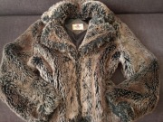 Płaszczyk futerko szare rozmiar L 