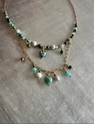 Naszyjnik top art kamienie naturalne turkus afrykański