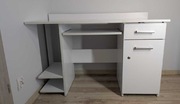 Głębokie biurko 125x60 cm białe Extra bdb
