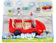 Kabriolet BLUEY AUTKO WYŚCIGOWE ZESTAW ZABAWY Z FIGURKĄ Escape Convertible