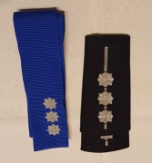 pagony, naramienniki i otok czapki st. asp. Policji