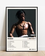 Plakat A4 21x30 Travis Scott - Rodeo Y2K do pokoju