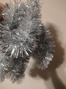 Łańcuch srebrny 4 m na choinkę