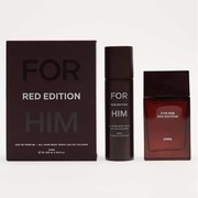 ZARA FOR HIM RED 2X100ML EAU DE PARFUM + DEO BOX WODA PERFUMOWANA ZESTAW