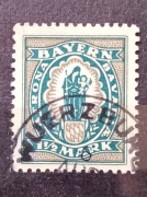 Madonna. 1 i 1/2 marki. Bayern. 1920 rok