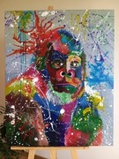 Obraz akrylowy Małpa 100x80 MarlenaSzkice