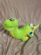Zielony dinozaur w kropki