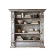 PIĘKNA DUŻA BIBLIOTEKA REGAŁ VINTAGE 100% DREWNO