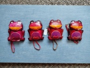 Skórzane portfele / etui w kształcie żabek