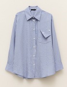 Lumina Przepiękna koszula złocone paski