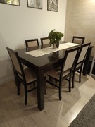 Stół 90x160(200) z krzesłami