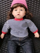 DUŻA LALKA PORCELANOWA SYGNOWANA LINDE