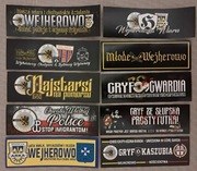 Vlepki GRYF Wejherowo, Arka Gdynia, Lech, KSZO, Cracovia, Gwardia Kosz # 03