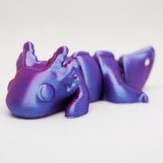 Flexi Axelotl - Breloczek do kluczy - Druk 3D