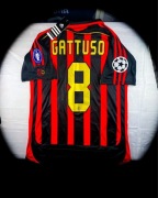 (M) GATTUSO 8 AC MILAN 2006/2007 LIGA MISTRZÓW VINTAGE JERSEY NOWA KOSZULKA