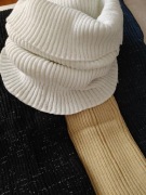 OKAZJA tanio polski nowy z metka komin, szal, szalik, golf,100 % anilana