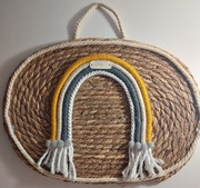 Tęcza makrama - dekoracja na ścianę (handmade)