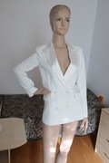 Elegancki biały żakiet XS Fashion Nova
