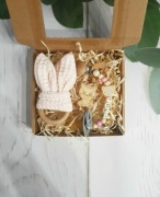 Zestaw zawieszka imienna do smoczka i gryzak wafel