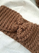 Ciepła wełniana opaska na zimę, rękodzieło, prezent, opaska na szydełku 