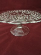 Patera mała/tort ciasto ciastka owoce/Huta Szkła Ząbkowice