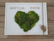 Prezent ślub podziękowanie rodzicom mech chrobotek