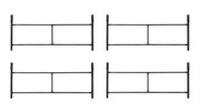 Rusztowanie warszawskie - zestaw 4 sztuk ram rusztowania