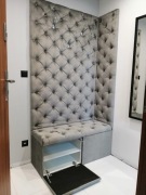 Pufa lustro wezglowie glamour chesterfield 