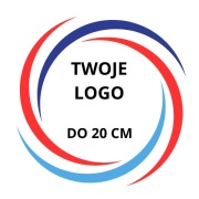 NAPRASOWANKA NAPRASOWANKI LOGO TERMO NAKLEJKA DTF TERMOTRANSFER 20X20