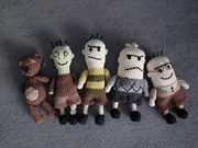 Włatcy Móch na szydełku breloki handmade Czesio, , Anusiak, Przekliniak..