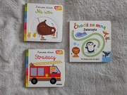 Zestaw 3 książeczek kartonowych interaktywnych labirynt Pierwsze słowa