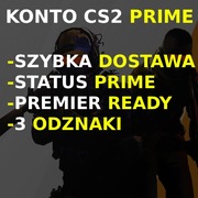 KONTO STEAM CS2 PRIME | PREMIER READY | CS GO | 3 ODZNAKI