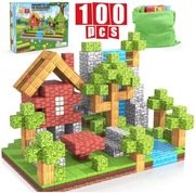 MAGNETYCZNE KLOCKI KONSTRUKCYJNE MINECRAFT MAGIC TOY 100szt.