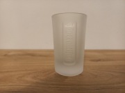 Matowy, mrozony kieliszek do shota Jägermeister.