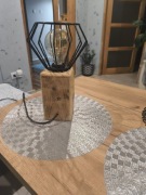 lampa rękodzieło styl industrialny