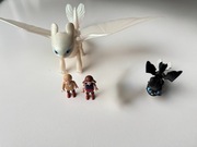 Playmobil 70038 Biała Furia z małym smokiem i dziećmi Jak wytresować smoka