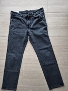 Spodnie męskie H&M straight regular fit 32x32 czarne