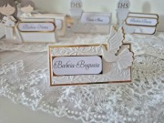 Winietki na stół dla gości komunijnych personalizacja