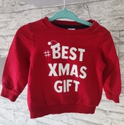 Bluza czerwona 74 święta 