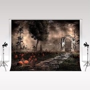 Tło fotograficzne Halloween 2,2 x 1,5 m Brama Piekieł, mroczne chmury