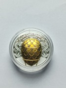 Jajko Faberge KORONACYJNE 2024 Mongolia 1000 Togrog 2oz Srebro  Box 