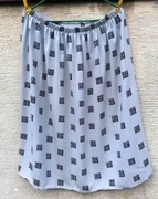 Lekka szara spódnica na gumce 46/48