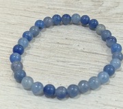 Bransoletka z niebieskiego awenturynu kulka 6mm !