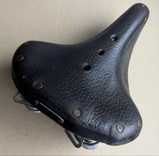 Siodełko Skórzane BROOKS B66 ENGLAND Wygodne Na sprężynach Vintage Retro