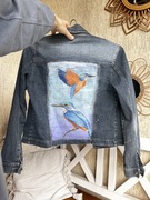 Kurtka jeansowa malowana 